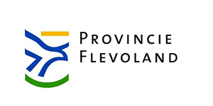 Provincie Flevoland met wit 300 x 150